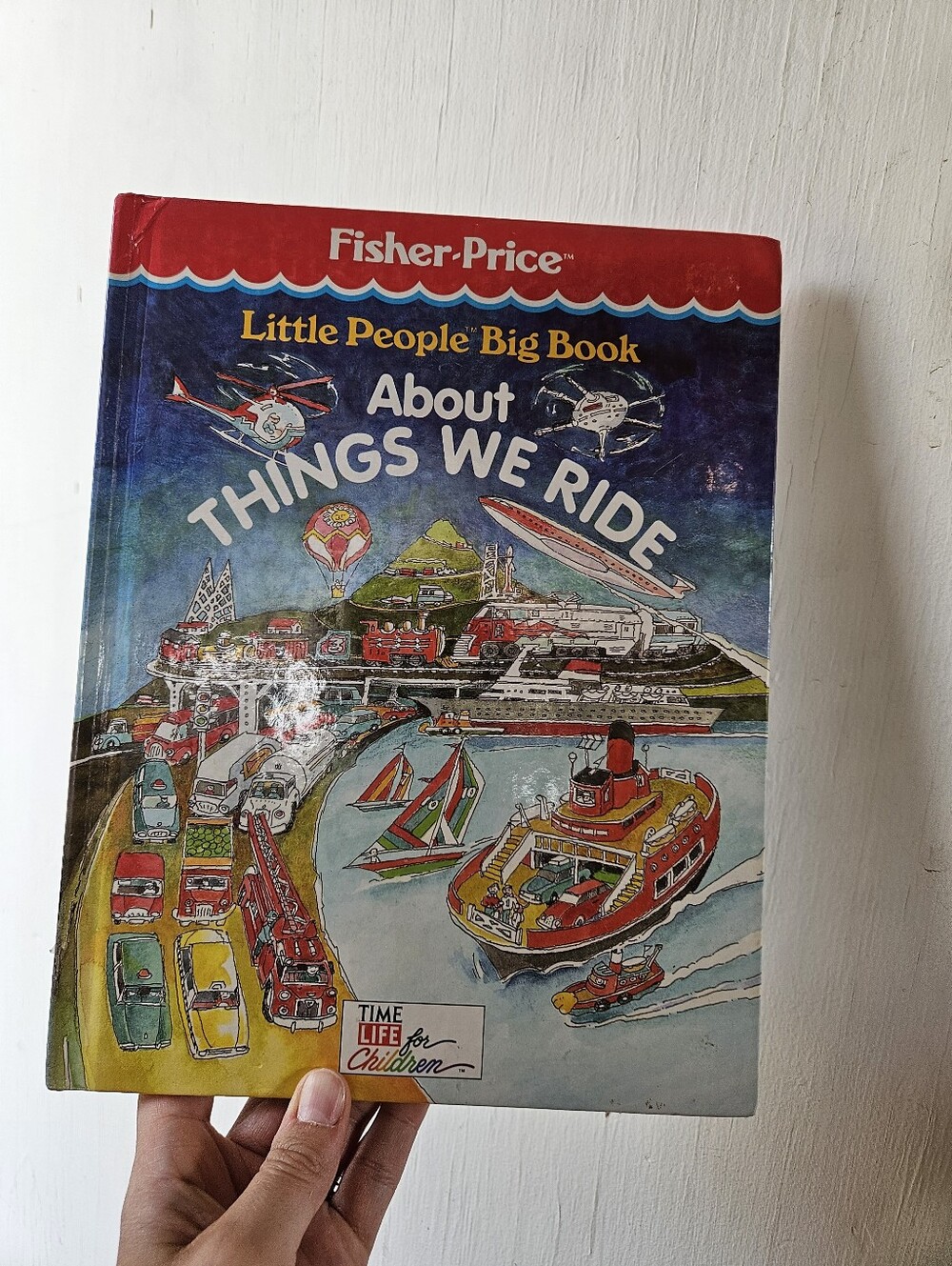 Vintage Fisher-Price Little People Big Book "About Things We Ride"